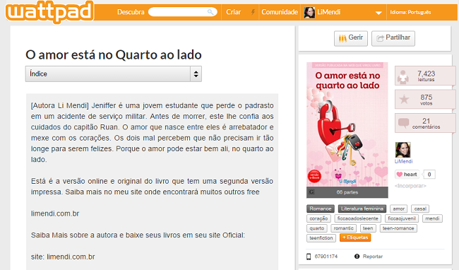 Tutorial como usar o aplicativo Wattpad para ler Romances Grátis - Li Mendi