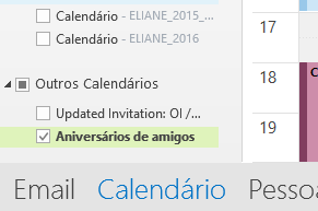 Como adicionar Aniversários de Amigos no Calendário do Outlook.