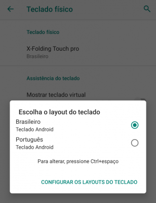 teclado dobrável e bluetooth X-Foldi ng da Samsung - Como acentuar